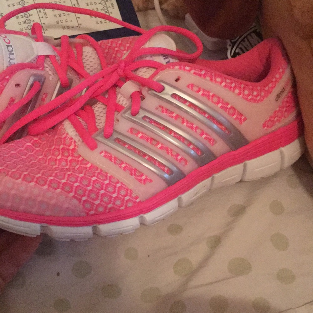 Pink and light grey clima cool adidas